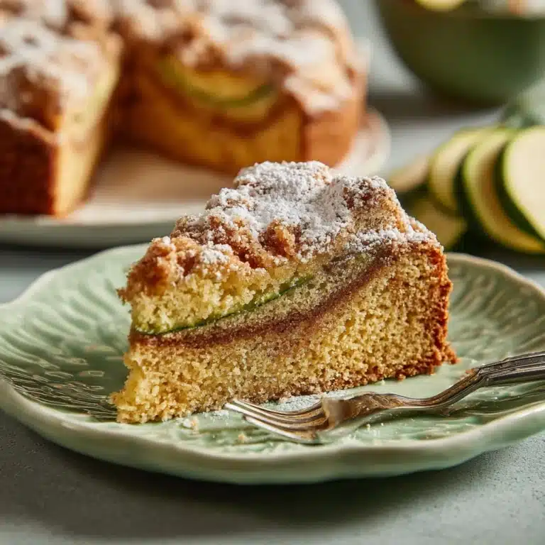 Cinnamon Zucchini Coffee Cake Recipe