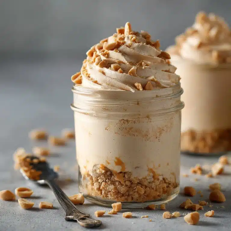 Peanut Butter Mousse with Crunchy Peanuts Recipe