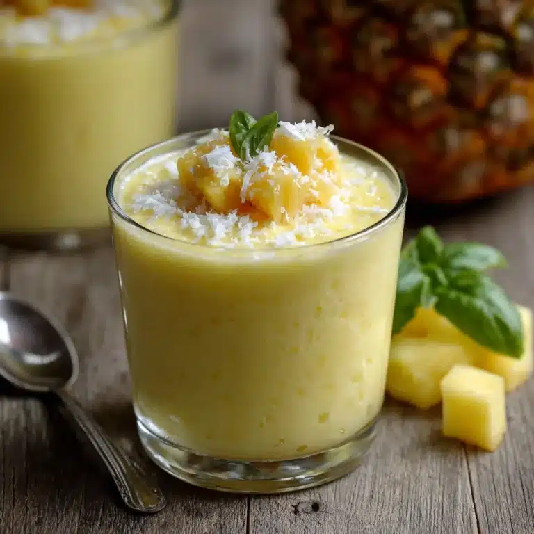 Fruity Summer Cold Pineapple Soup Recipe