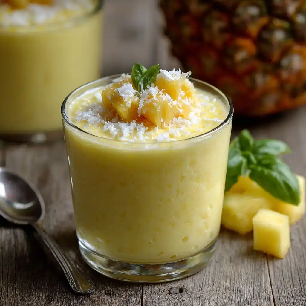 Fruity Summer Cold Pineapple Soup Recipe