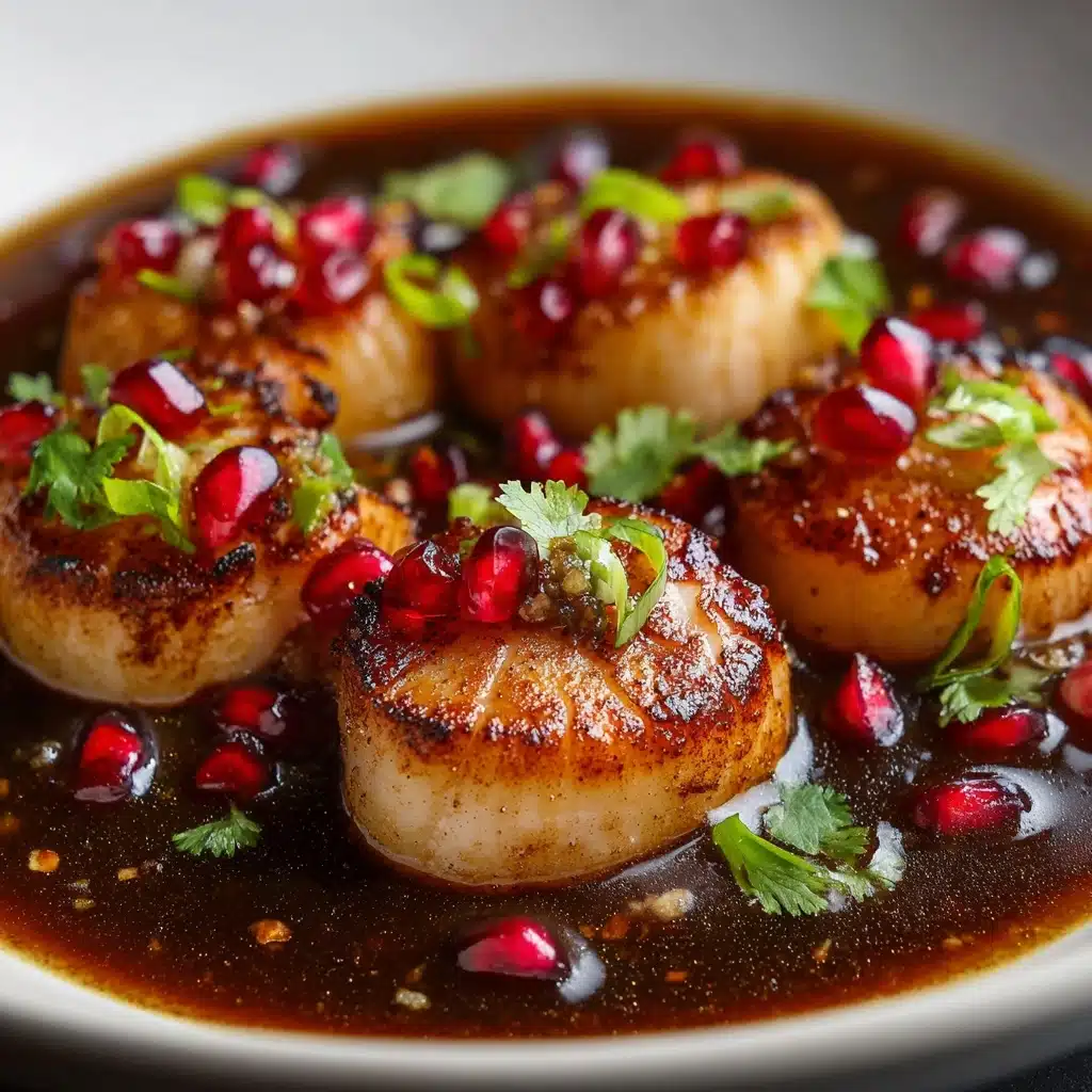 Seared Scallops with Pomegranate and Meyer Lemon: An Incredible Ultimate Recipe - Recipe Image