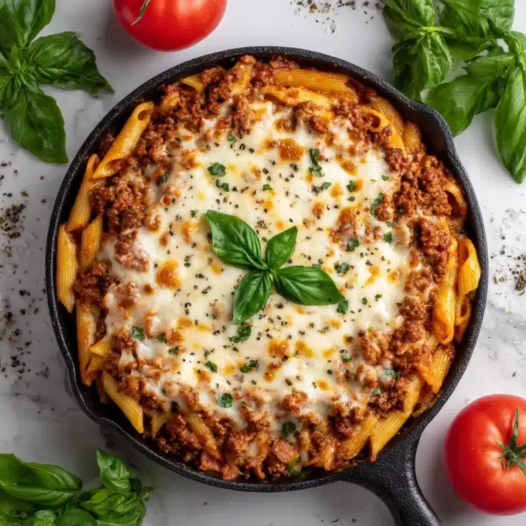 Cheesy Penne with Ground Beef: A Deliciously Easy Recipe for Dinner Recipe