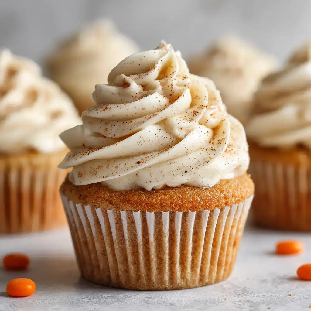 Pumpkin Cupcakes with Cinnamon Cream Cheese Frosting Recipe