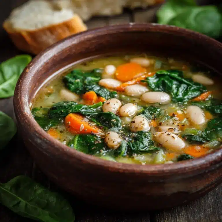 Spinach, Lentil, and Butter Bean Soup Recipe