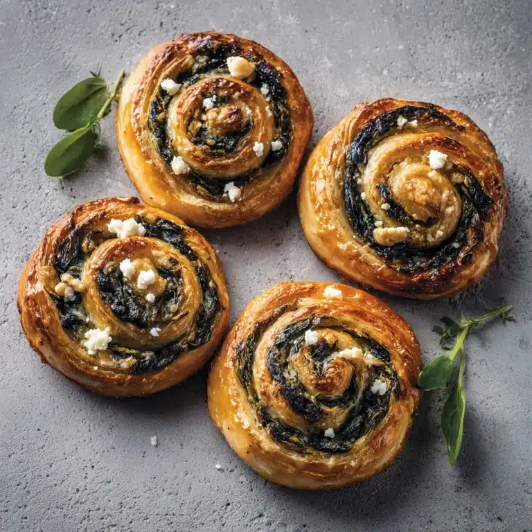 Spinach and Feta Puff Pastry Twists Recipe
