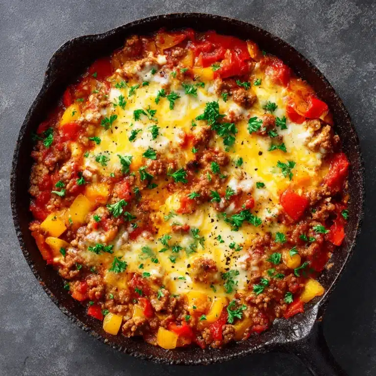Simple Ground Turkey Pepper Skillet Recipe