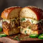 Jalapeño Popper Stuffed Black Bean Burgers Recipe