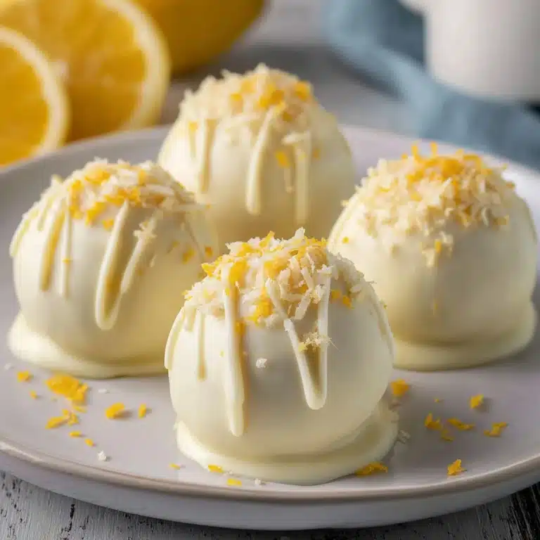 White Chocolate Lemon Truffles Recipe