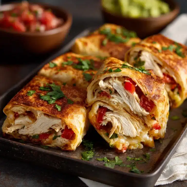 Baked Chicken Chimichangas Recipe