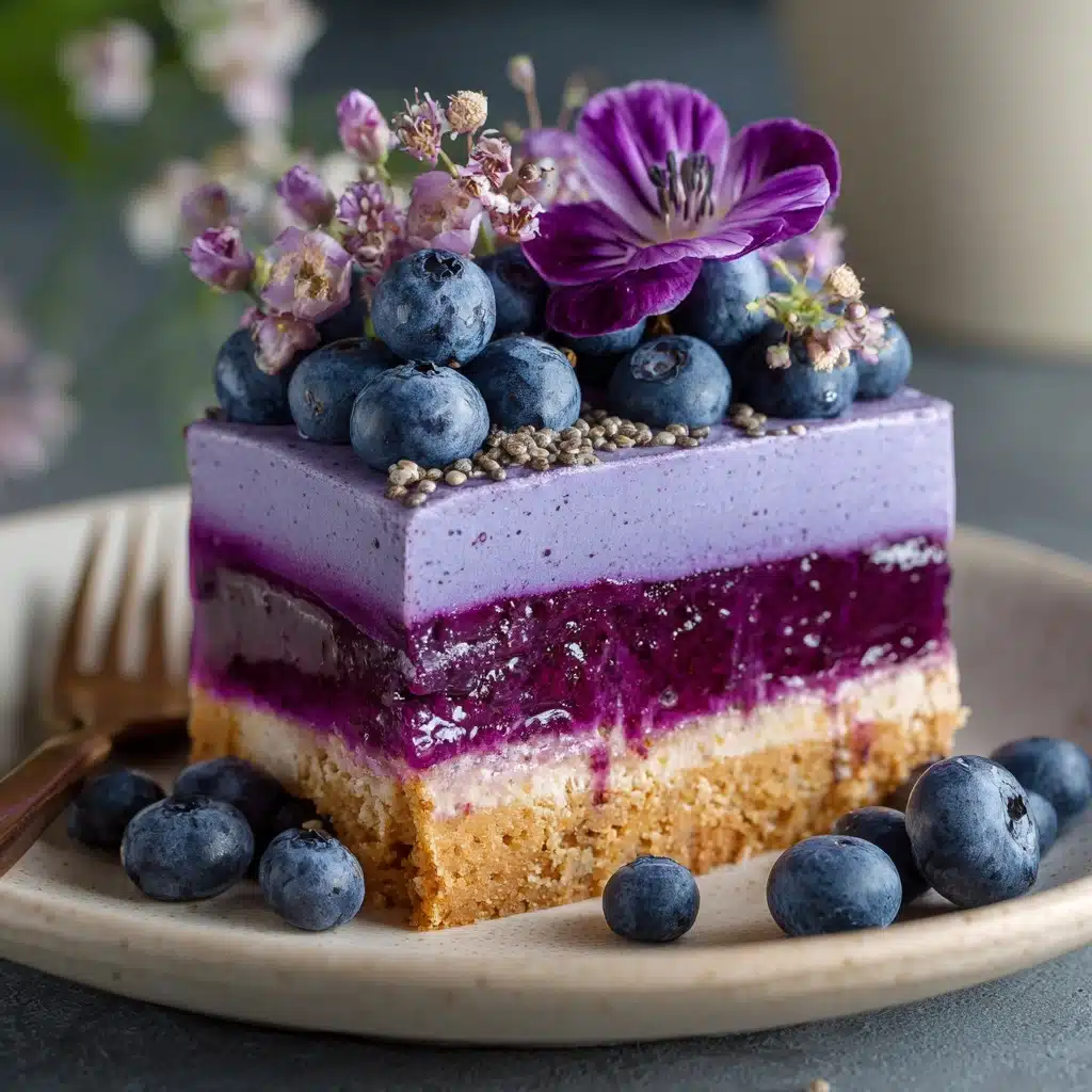 No-Bake Plant-Based Vegan Blueberry Chia Seed Pie Recipe