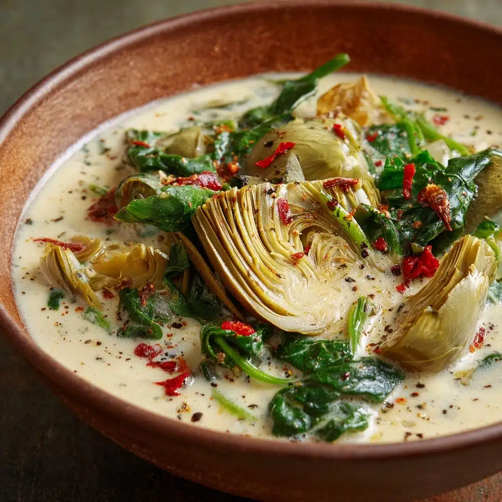 Zesty Tuscan Artichoke Soup Recipe