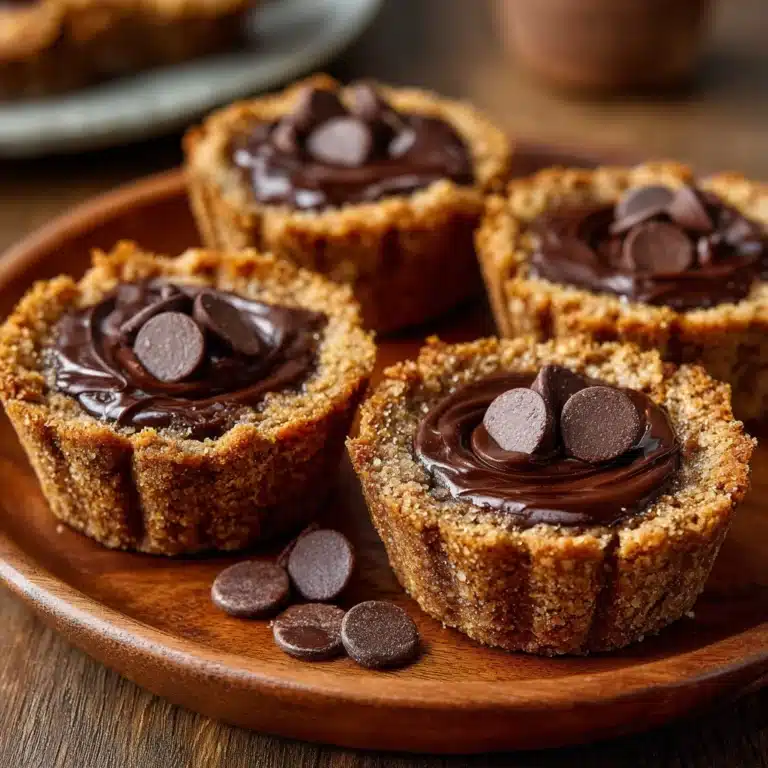 Fudge Filled Chocolate Chip Cookie Cups Recipe