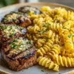 Garlic Butter Steak Bites & Cheesy Alfredo Twists! Recipe