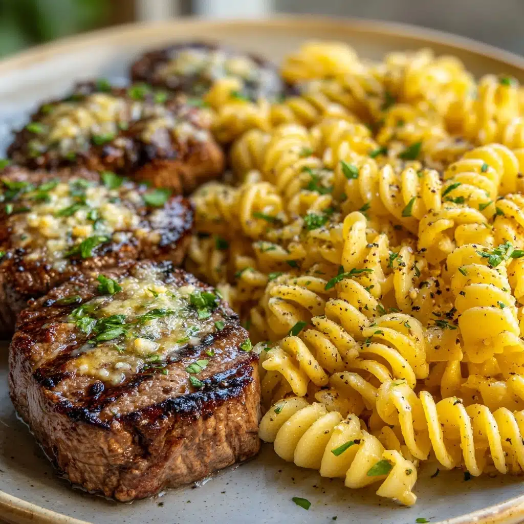 Garlic Butter Steak Bites & Cheesy Alfredo Twists! Recipe