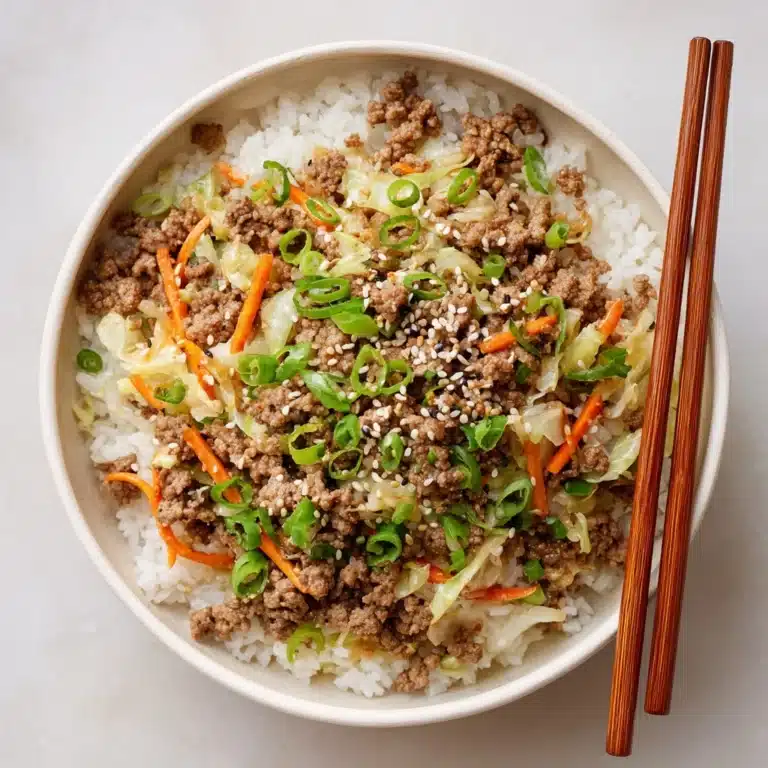 Easy Asian Ground Beef and Cabbage Stir Fry Recipe