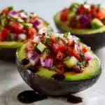 Bruschetta Stuffed Avocado Recipe