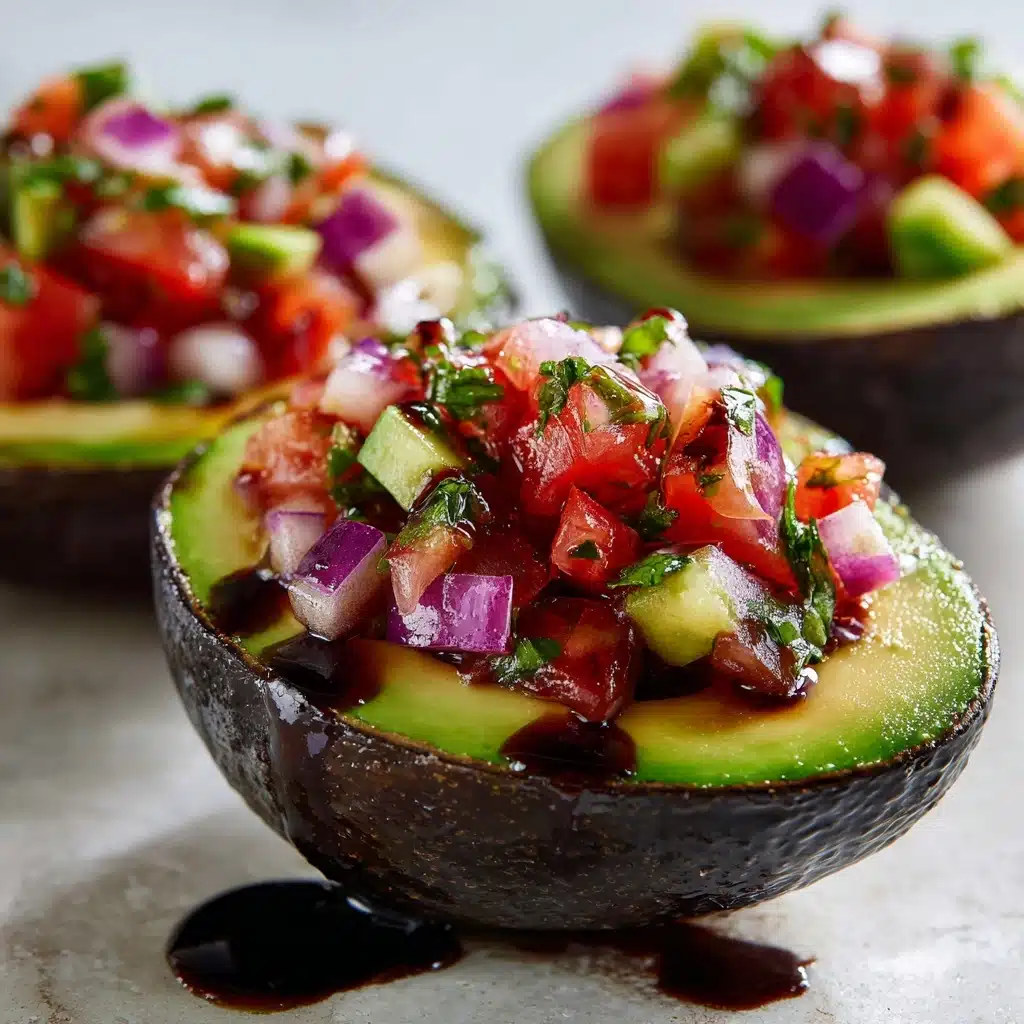 Bruschetta Stuffed Avocado Recipe