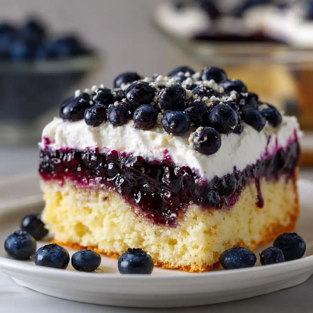 Blueberry Lemon Poke Cake Recipe