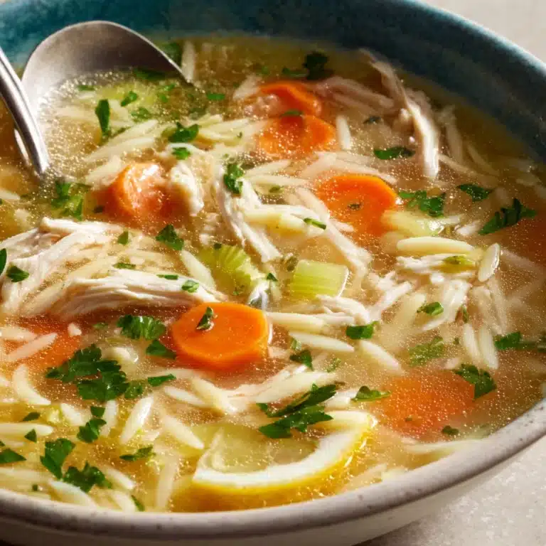 Lemon Chicken Orzo Soup Recipe