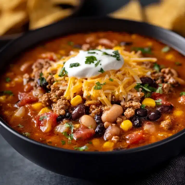 Cheesy Taco Soup Recipe