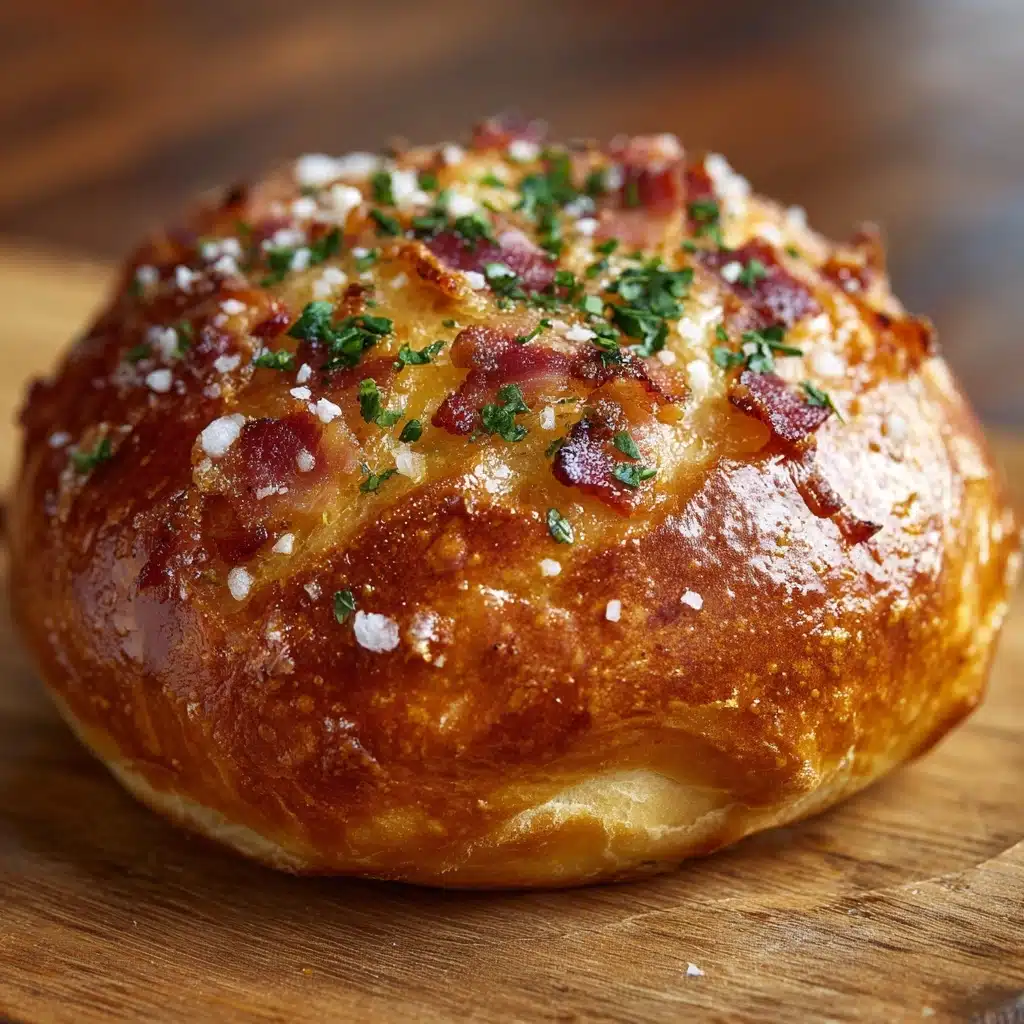 Stuffed Breakfast Pretzel Rolls Bursting with Savory Goodness Recipe