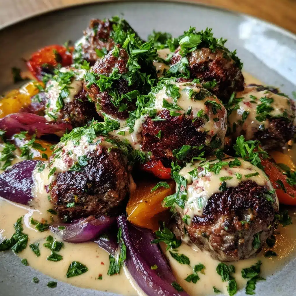 Spicy Beef Armenian Kefta with Tahini & Tzatziki Recipe