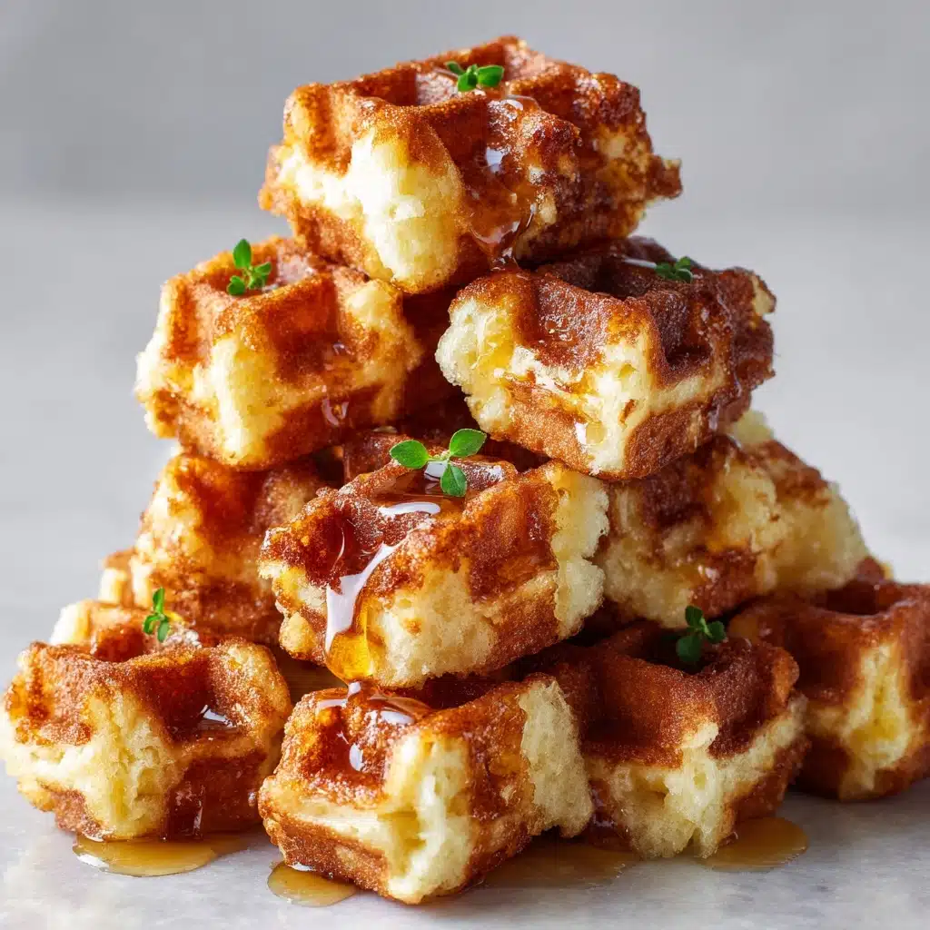 Cornbread Waffle Bites with Smoked Gouda and Honey Recipe