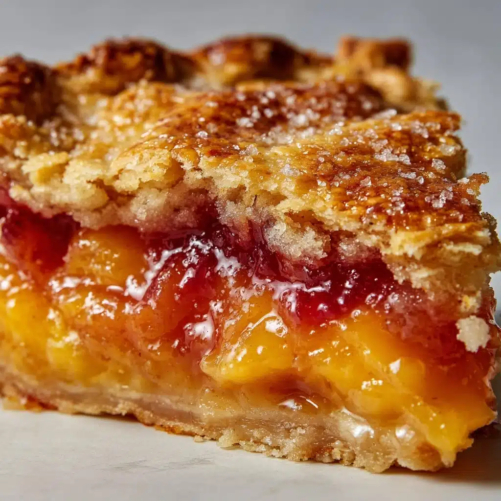 Peach Rhubarb Pie Recipe