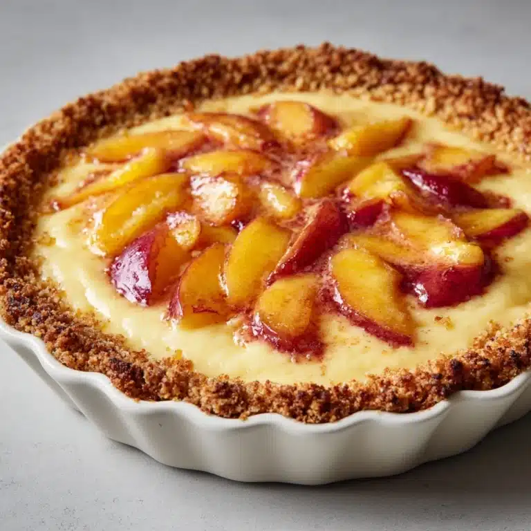 Crustless Rhubarb Custard Pie Recipe