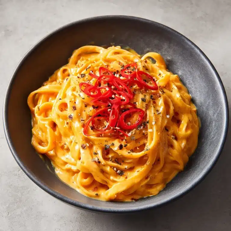 One-Pot Spicy Gochujang Alfredo Pasta Recipe
