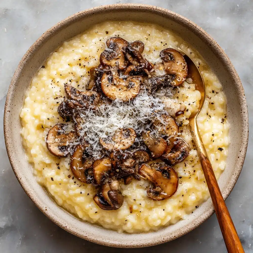 Pastina with Mushroom Leek Parmesan Broth Recipe - Recipe Image