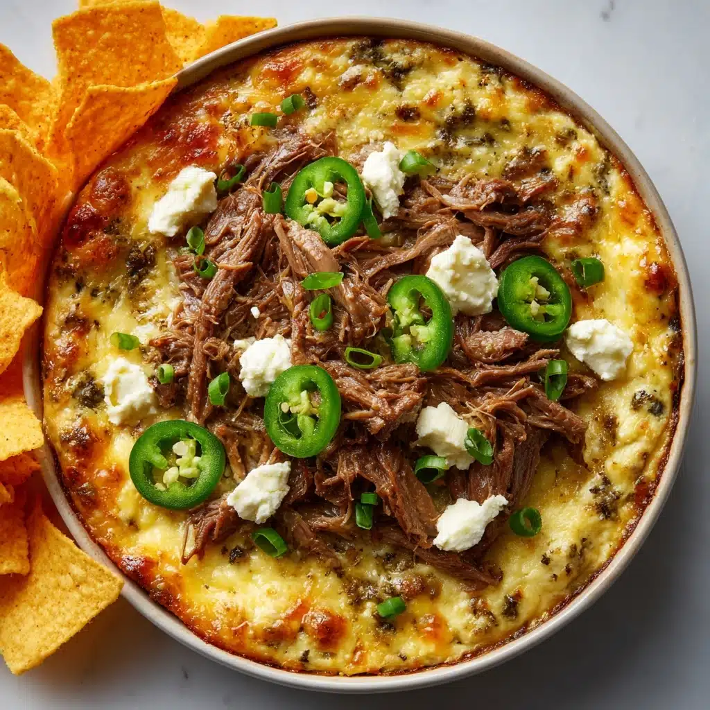 Roasted Poblano Brisket Dip Recipe