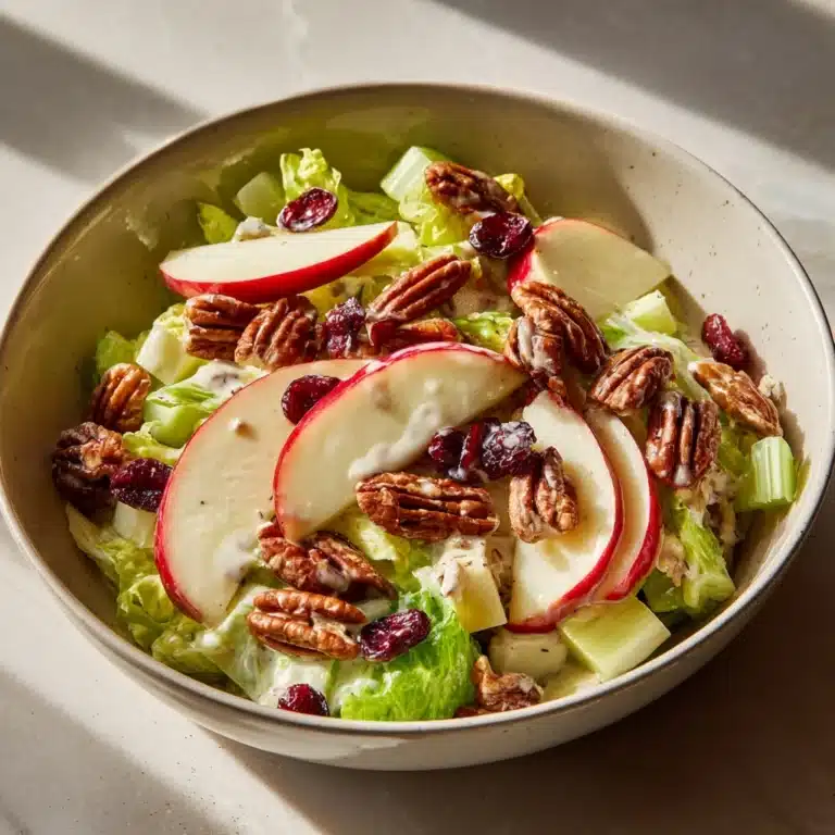 Apple Salad with Honeycrisp Apples, Celery, Grapes, Pecans, and Dried Cranberries Recipe