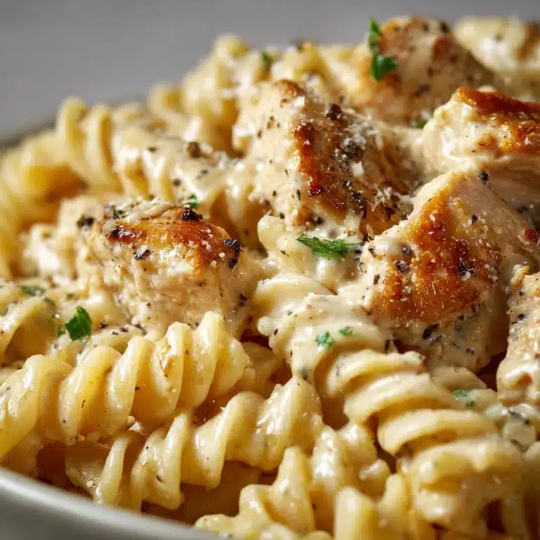 Crockpot Garlic Parmesan Chicken Pasta Recipe