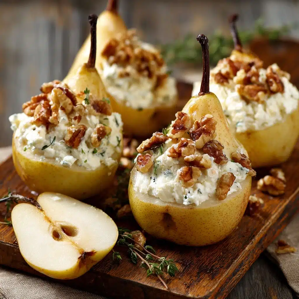 Elegant Blue Cheese Stuffed Pears Recipe - Recipe Image