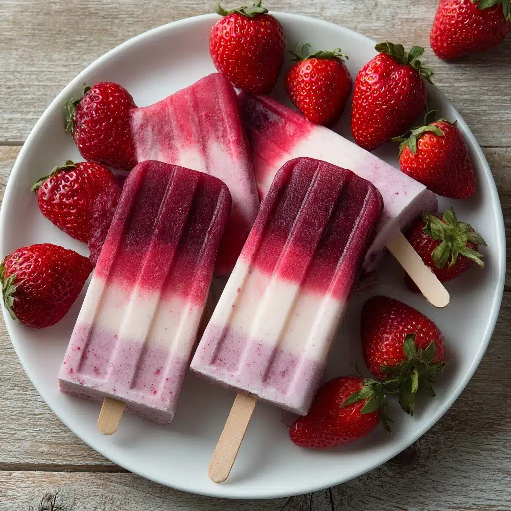 Strawberry Breakfast Popsicles Recipe - Recipe Image