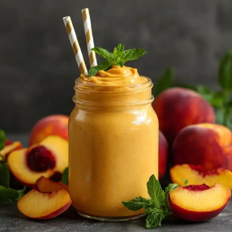 Peach Milkshake Recipe