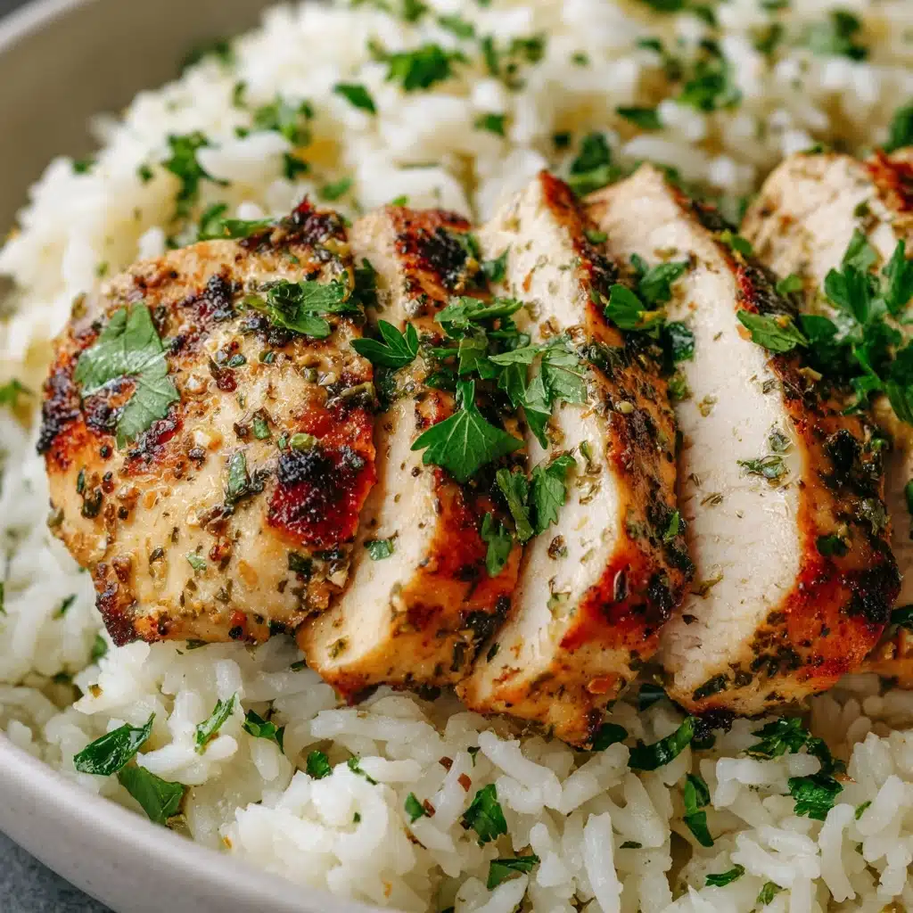 Garlic Parmesan Rice with Chicken Recipe