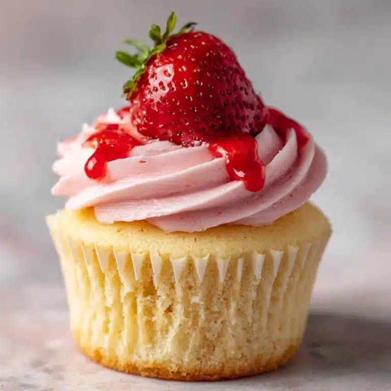 Strawberries & Cream Cupcakes Recipe