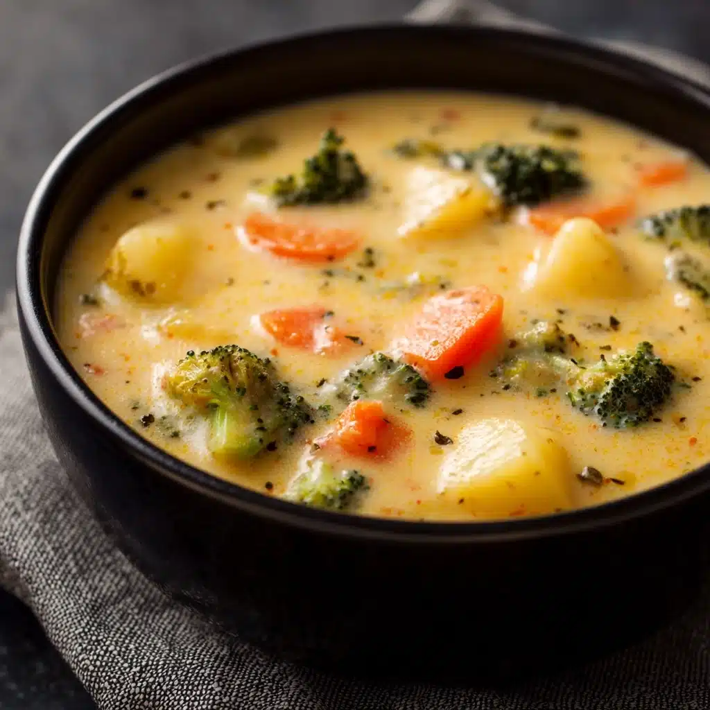 Cheesy Vegetable Soup Recipe