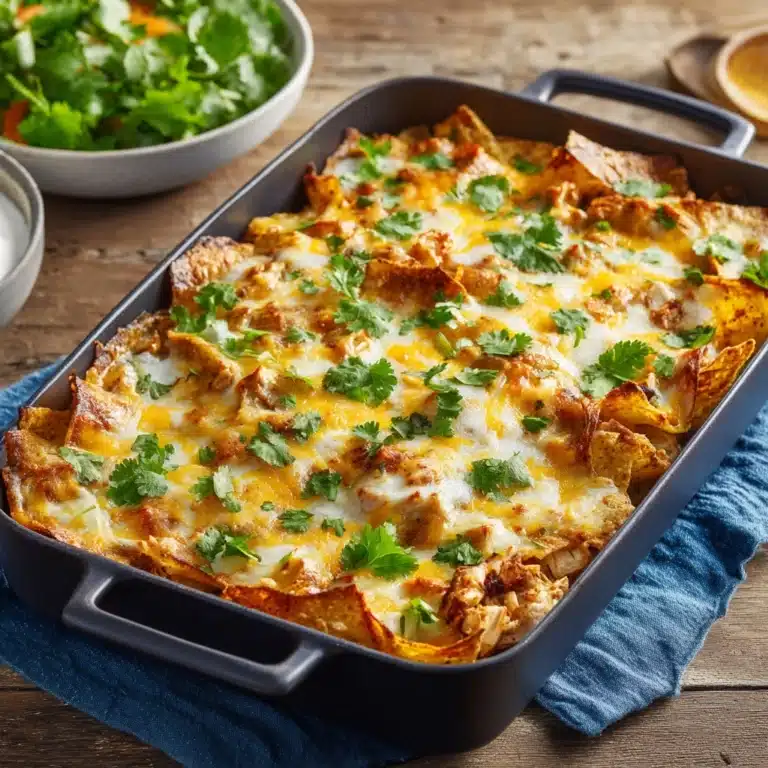 Slow Cooker Chicken Enchilada Casserole Recipe
