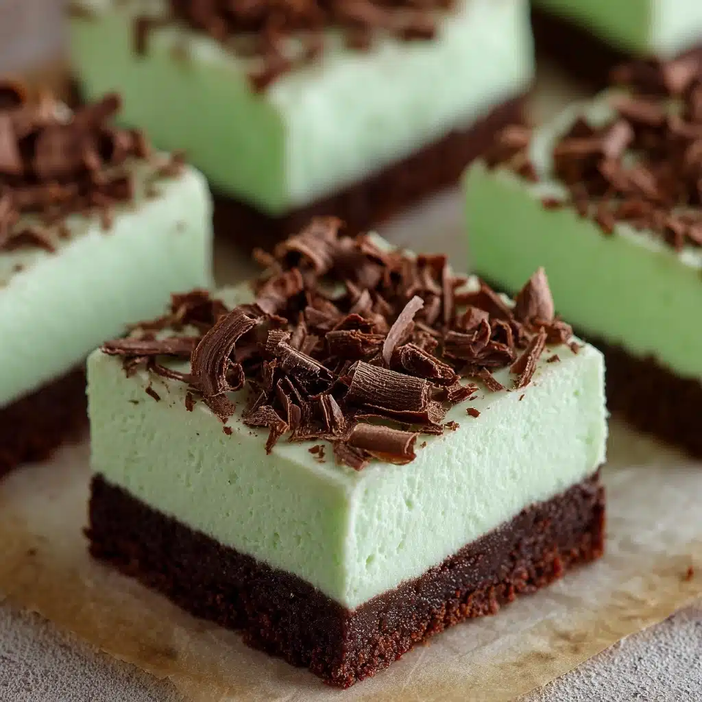 Easy Grasshopper Bars for St Recipe - Recipe Image