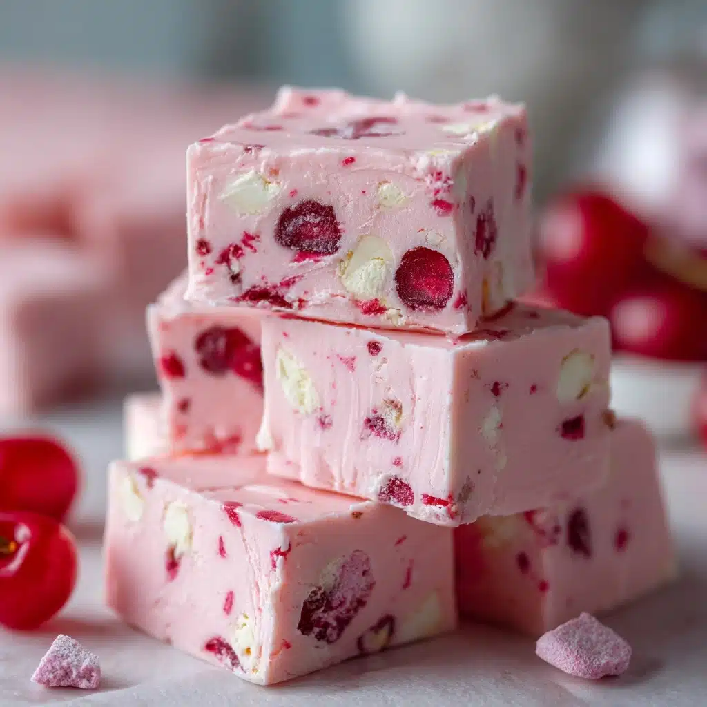 No-Bake Cherry Fudge Recipe - Recipe Image