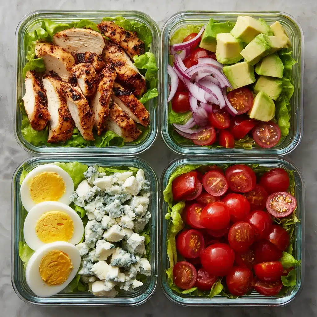 Easy Cobb Salad Meal Prep Recipe - Recipe Image