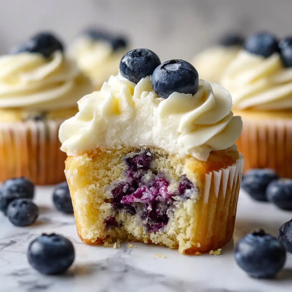 Lemon Blueberry Cupcakes Recipe - Recipe Image