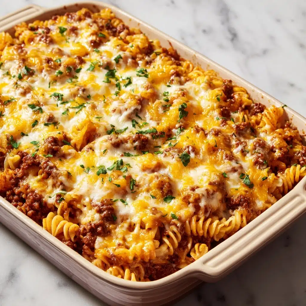 Loaded Cowboy Cheeseburger Casserole Recipe
