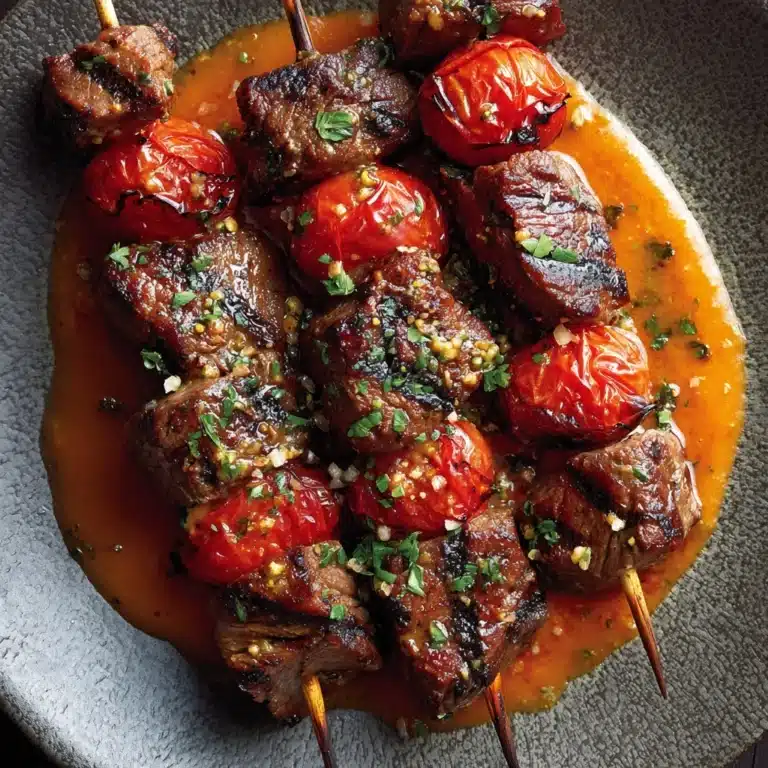 Pizza Steak Skewers Recipe