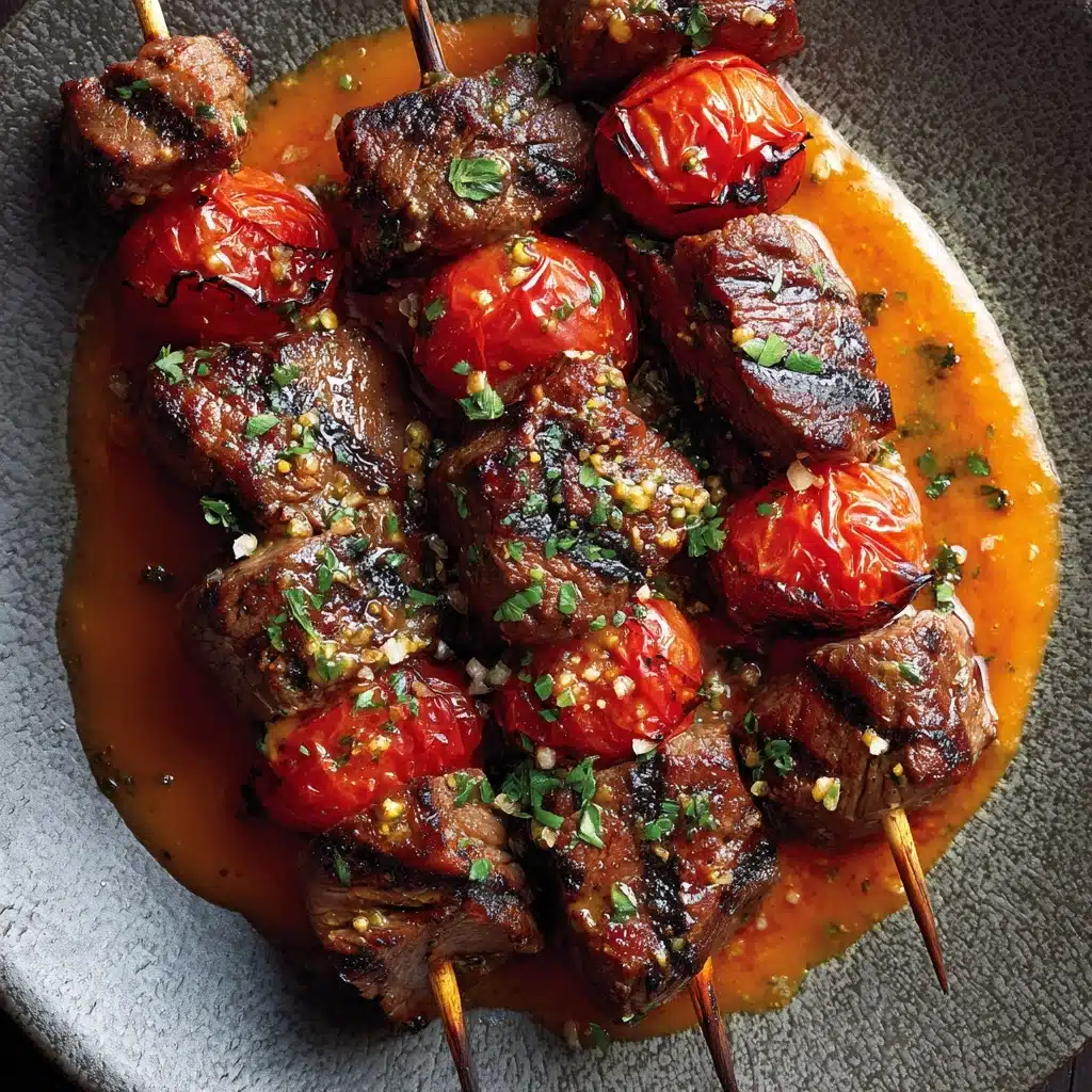 Pizza Steak Skewers Recipe - Recipe Image