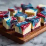4th of July White Chocolate Fudge Recipe