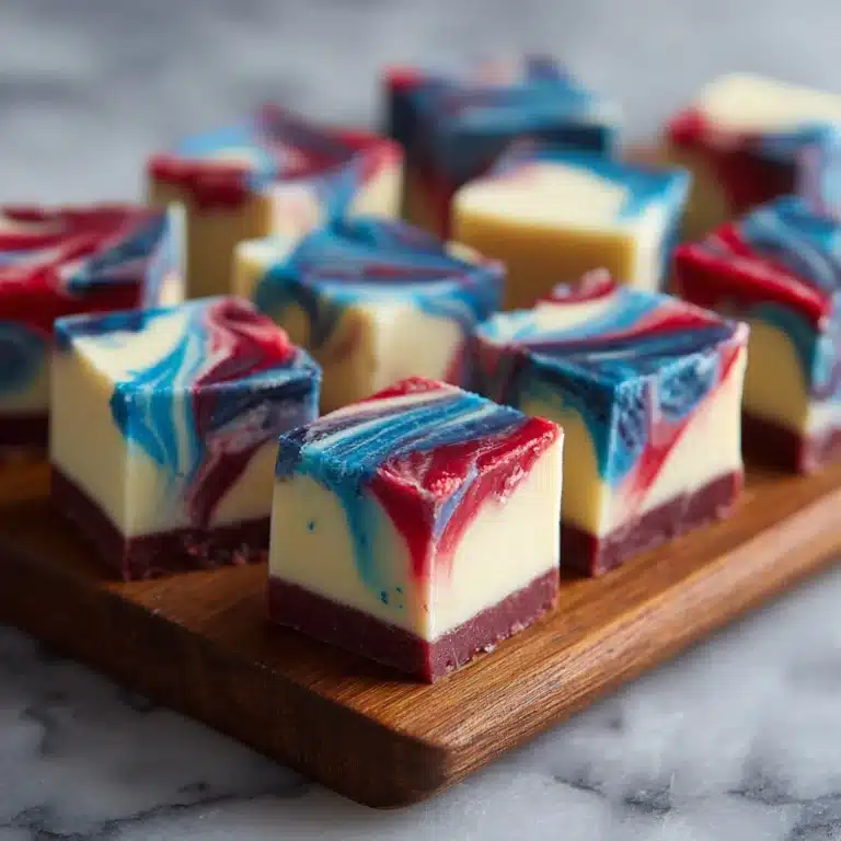 4th of July White Chocolate Fudge Recipe